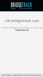 Mobile Screenshot of citi.bridgetrack.com