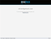 Tablet Screenshot of citi.bridgetrack.com